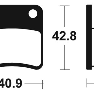 Plaquettes de frein TECNIUM route organique – MA379