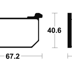Plaquettes de frein TECNIUM route organique – MA39