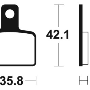 Plaquettes de frein TECNIUM route organique – MA395