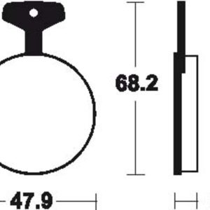 Plaquettes de frein TECNIUM route organique – MA4