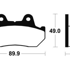 Plaquettes de frein TECNIUM route organique – MA42
