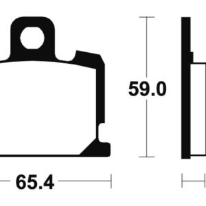 Plaquettes de frein TECNIUM route organique – MA47