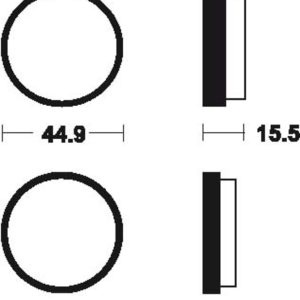 Plaquettes de frein TECNIUM route organique – MA5