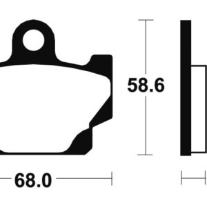 Plaquettes de frein TECNIUM route organique – MA50