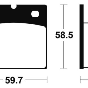Plaquettes de frein TECNIUM route organique – MA54