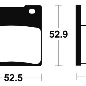 Plaquettes de frein TECNIUM route organique – MA56