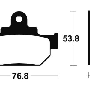 Plaquettes de frein TECNIUM route organique – MA81
