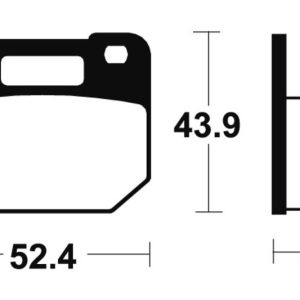Plaquettes de frein TECNIUM route organique – MA87