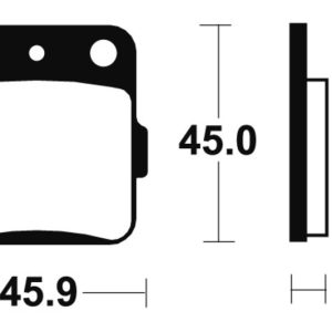 Plaquettes de frein TECNIUM route organique – MA92