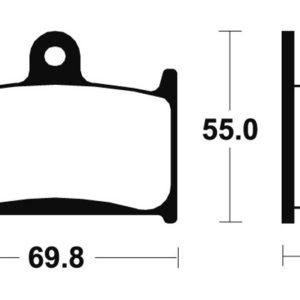 Plaquettes de frein TECNIUM Racing métal fritté carbone – MCR124