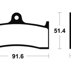 Plaquettes de frein TECNIUM Racing métal fritté carbone – MCR176