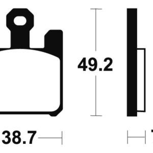 Plaquettes de frein TECNIUM Racing métal fritté carbone – MCR288