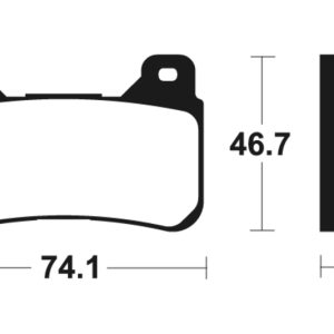 Plaquettes de frein TECNIUM Racing métal fritté carbone – MCR309