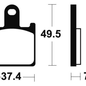 Plaquettes de frein TECNIUM Racing métal fritté carbone – MCR338
