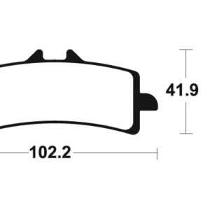 Plaquettes de frein TECNIUM Racing métal fritté carbone – MCR341