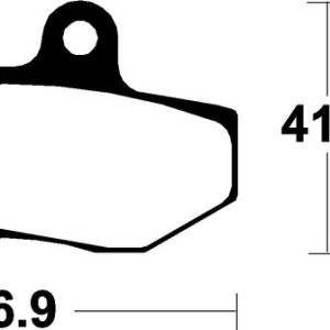 Plaquettes de frein TECNIUM Scooter organique – ME152