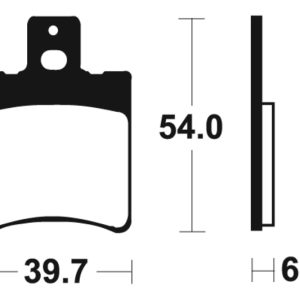 Plaquettes de frein TECNIUM Scooter organique – ME167