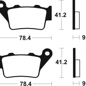 Plaquettes de frein TECNIUM Scooter organique – ME175