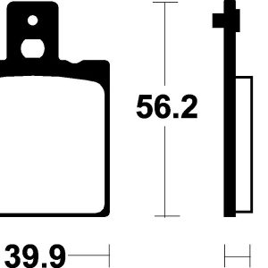 Plaquettes de frein TECNIUM Scooter organique – ME19
