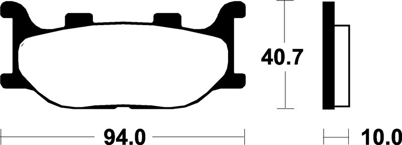 Plaquettes de frein TECNIUM Scooter organique – ME191