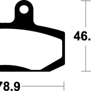 Plaquettes de frein TECNIUM Scooter organique – ME196