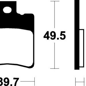 Plaquettes de frein TECNIUM Scooter organique – ME197