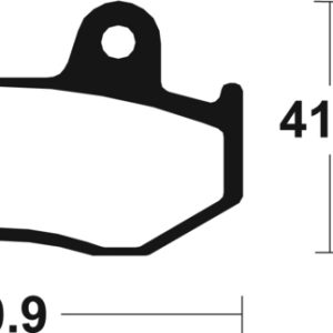 Plaquettes de frein TECNIUM Scooter organique – ME209