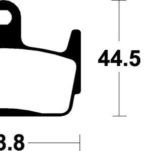 Plaquettes de frein TECNIUM Scooter organique – ME210