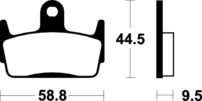 Plaquettes de frein TECNIUM Scooter organique - ME210