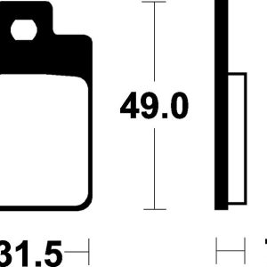 Plaquettes de frein TECNIUM Scooter organique – ME212