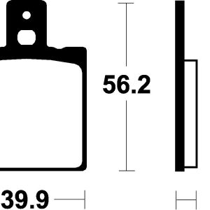 Plaquettes de frein TECNIUM Scooter organique – ME218