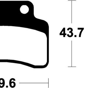 Plaquettes de frein TECNIUM Scooter organique – ME223
