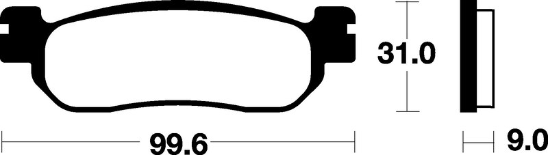 Plaquettes de frein TECNIUM Scooter organique – ME228