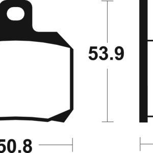 Plaquettes de frein TECNIUM Scooter organique – ME230
