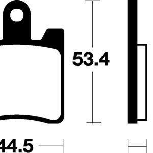 Plaquettes de frein TECNIUM Scooter organique – ME240