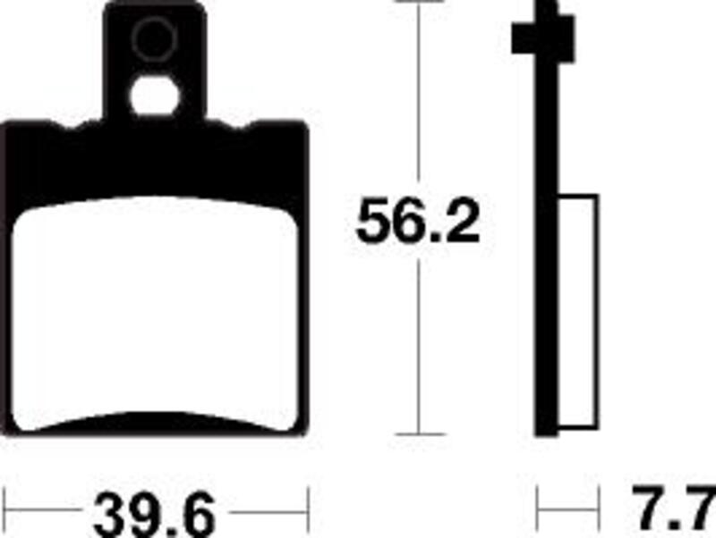 Plaquettes de frein TECNIUM Scooter organique - ME244