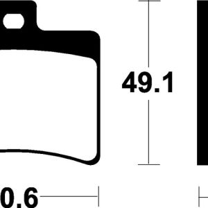 Plaquettes de frein TECNIUM Scooter organique – ME247