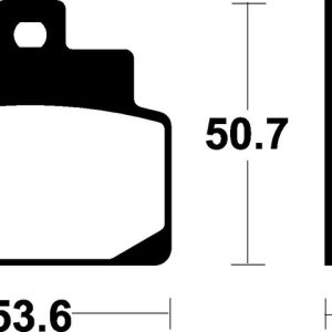 Plaquettes de frein TECNIUM Scooter organique – ME248