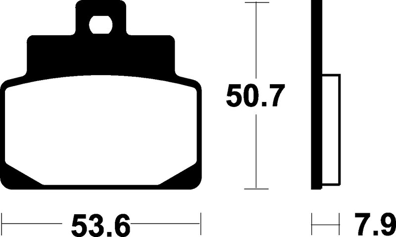 Plaquettes de frein TECNIUM Scooter organique - ME248