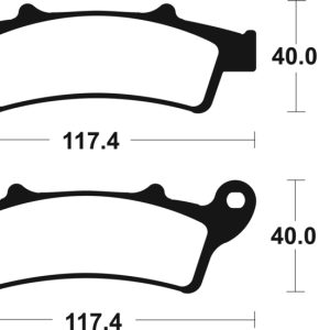 Plaquettes de frein TECNIUM Scooter organique – ME261