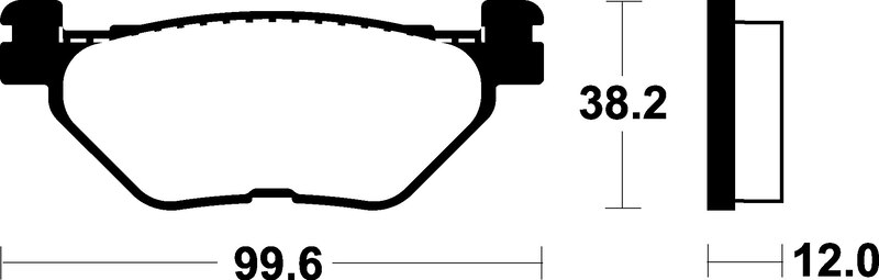 Plaquettes de frein TECNIUM Scooter organique – ME268