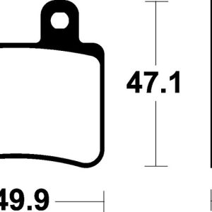 Plaquettes de frein TECNIUM Scooter organique – ME273