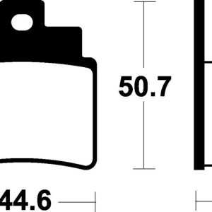 Plaquettes de frein TECNIUM Scooter organique – ME275