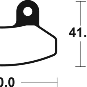 Plaquettes de frein TECNIUM Scooter organique – ME292
