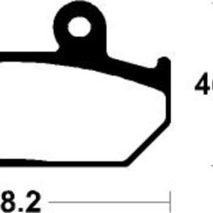 Plaquettes de frein TECNIUM Scooter organique – ME304