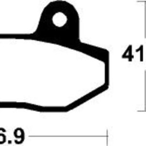 Plaquettes de frein TECNIUM Scooter organique – ME314