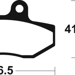 Plaquettes de frein TECNIUM Scooter organique – ME317