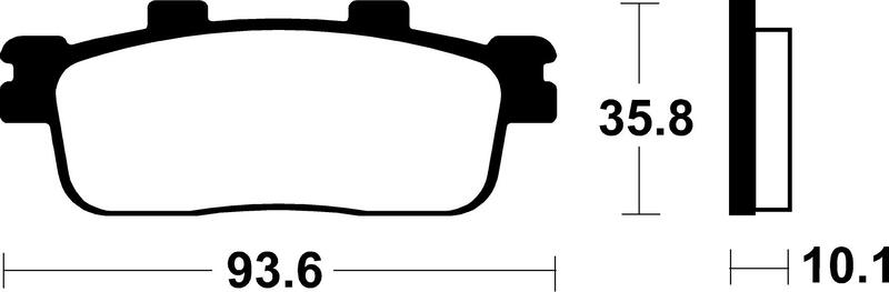 Plaquettes de frein TECNIUM Scooter organique – ME347