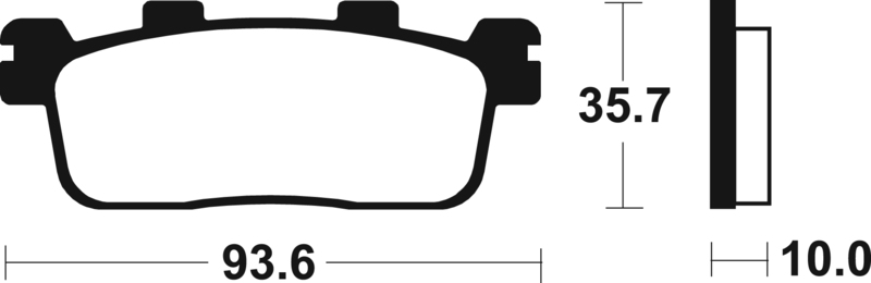 Plaquettes de frein TECNIUM Scooter organique – ME363