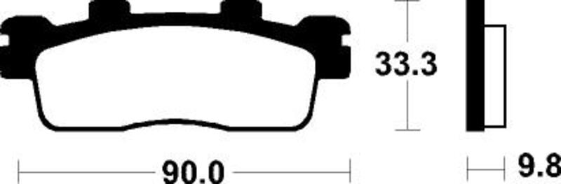 Plaquettes de frein TECNIUM Scooter organique – ME371